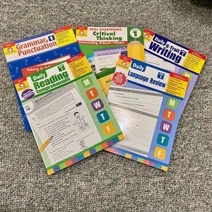 New Evan-Moor Grade 1 Workbooks Bundle (5 books total)